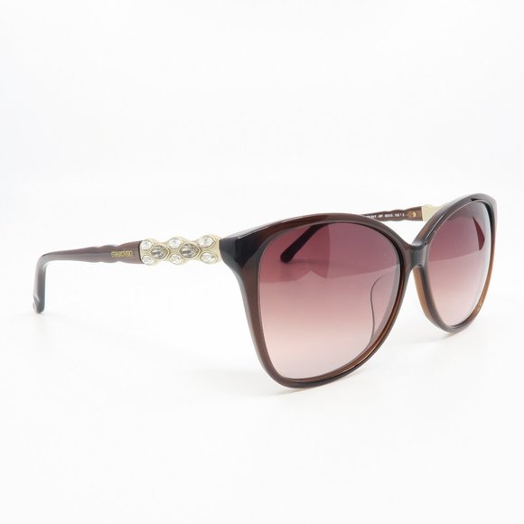 SW85-F 48F Swarovski Brown Gradient Sunglasses - Picture 3 of 8